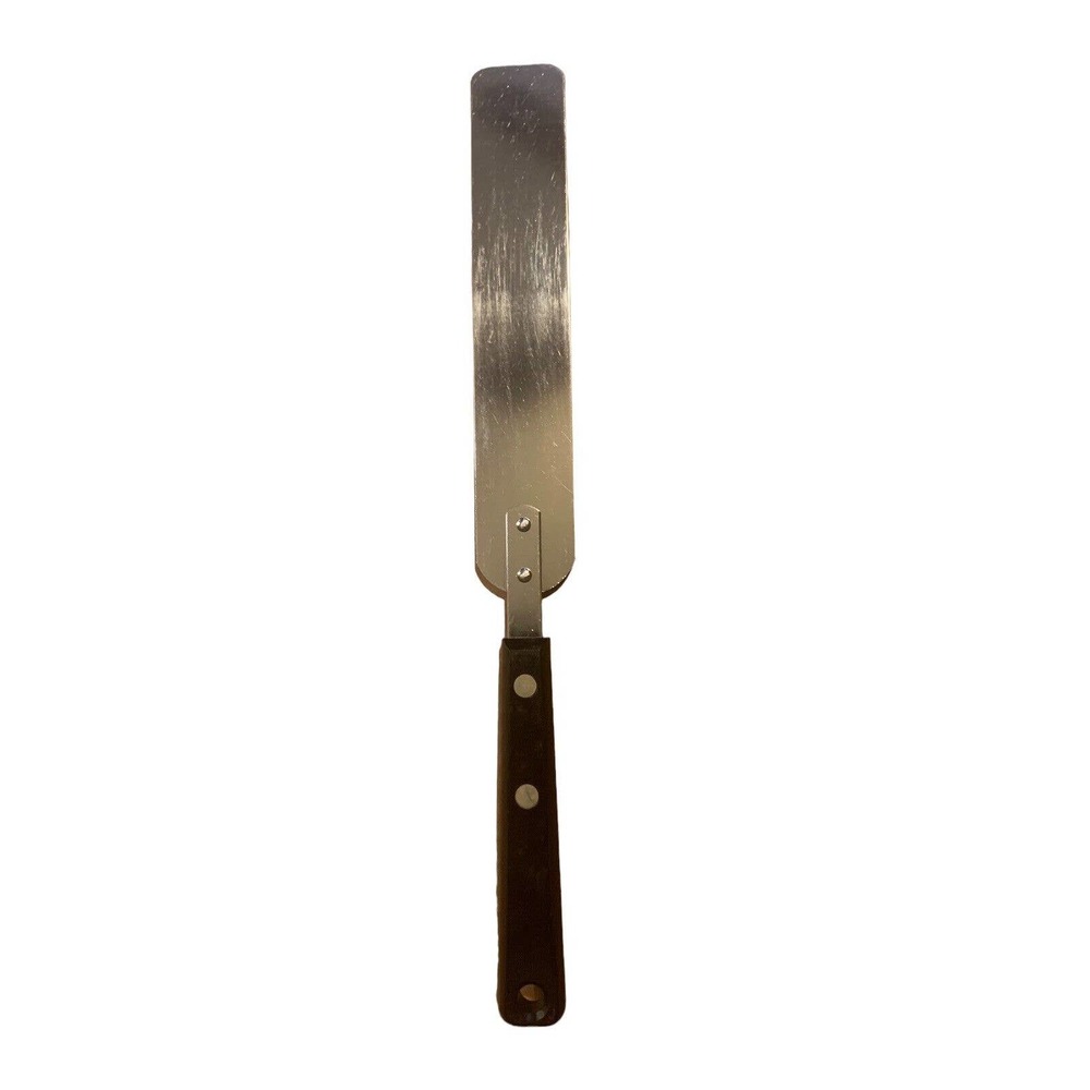 Ekco Forge Stainless Spreader Spatula 11.75 Inch Long Black Handle‎